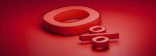 Abstract red geometric design representing commercial finance and funding solutions for businesses in the East Midlands