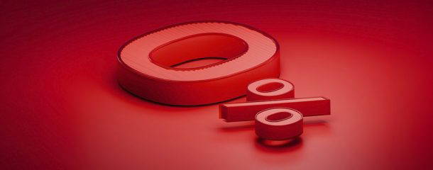 Abstract red geometric design representing commercial finance and funding solutions for businesses in the East Midlands