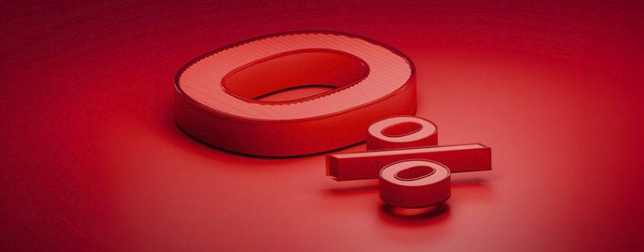 Abstract red geometric design representing commercial finance and funding solutions for businesses in the East Midlands